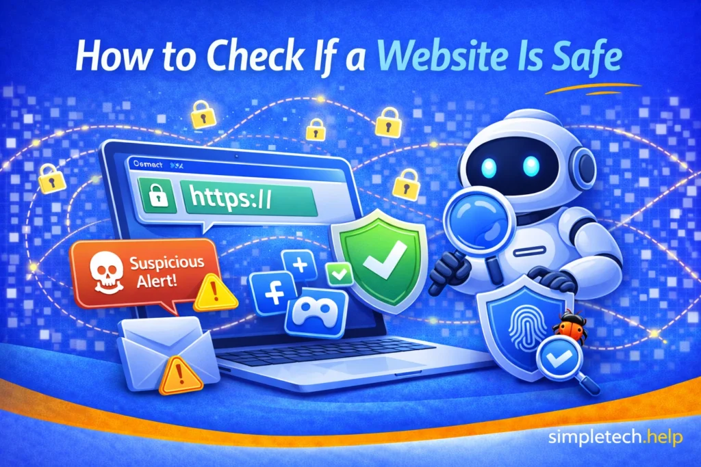 how to check if a website is safe guide graphic illustration