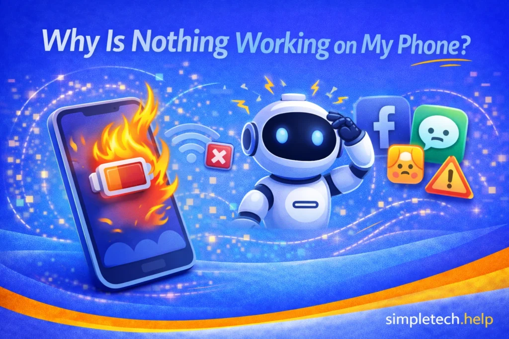 phone not working fixes guide graphic illustration