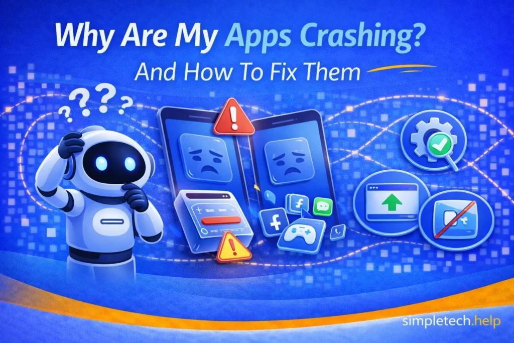 why apps keep crashing guide graphic illustration
